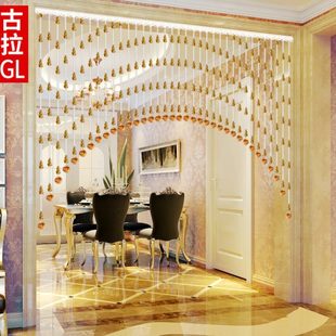 古拉葫芦珠帘水晶帘子大门对卧室卫生间厨房客厅阳台隔断门帘575