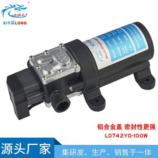 家用小型电动隔膜泵 供应压抽水泵 自吸大功率12V24V100W抽水泵