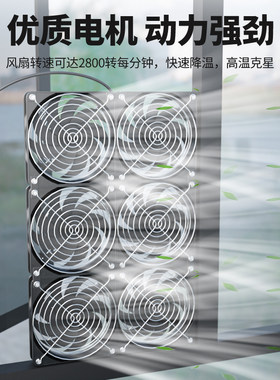 九片扇叶排风扇可调速12CM大风量静音排气扇鞋柜宠物室通风换气