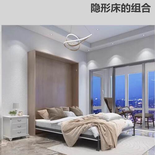 衣柜隐形床墨菲床折叠床正竖侧翻床墙壁床上下翻床五金配件一体床