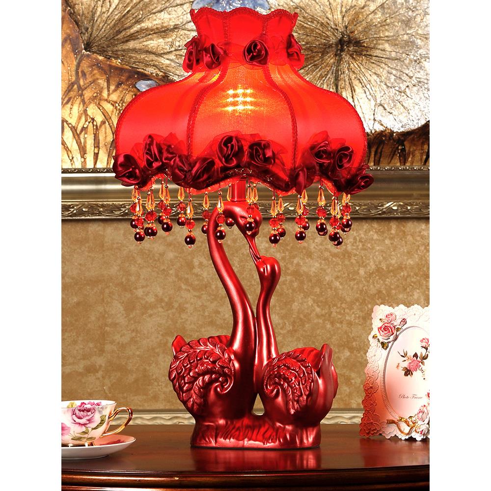 婚礼台灯婚礼房床头灯婚礼红彩灯卧室天长地久灯新娘USB充电长寿