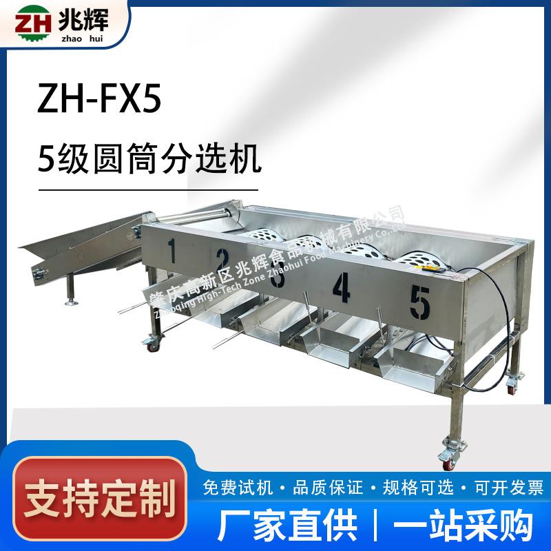 厂家直销不锈钢滚筒分选机圆筒贡柑沃柑分级西红柿小青柑分选机