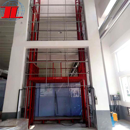 厂家直供厂房简易货梯链条式导轨升降机  固定导轨式液压升降机