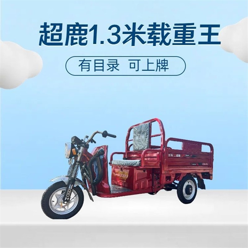 1.3米电动三轮车农用三轮车拉货三轮拉人三轮爬坡王载重王