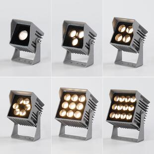 led方形小射灯户外防水景观照树灯投光灯桥梁楼体护栏立柱氛围灯