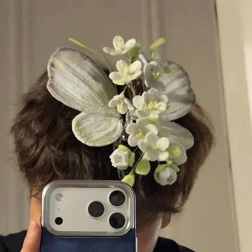 蝴蝶扭扭棒发夹创意手工DIY鲨鱼抓夹材料包送女朋友闺蜜节日礼物