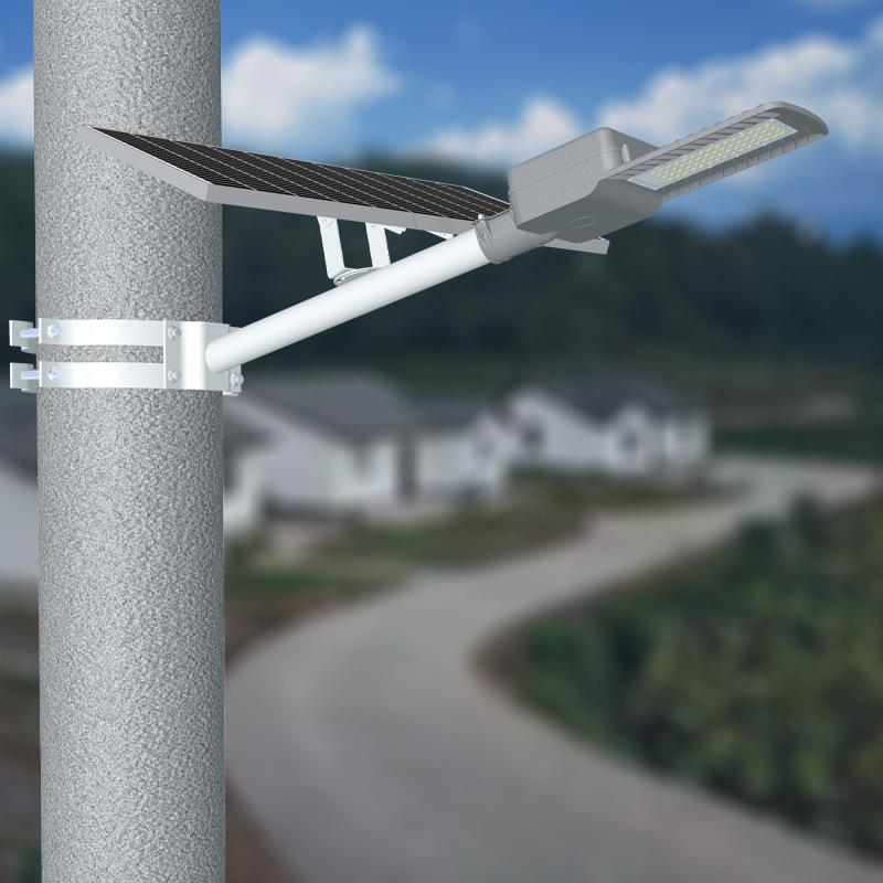 水泥电线杆安装太阳能路灯厂家150W200W农村超长续航智能