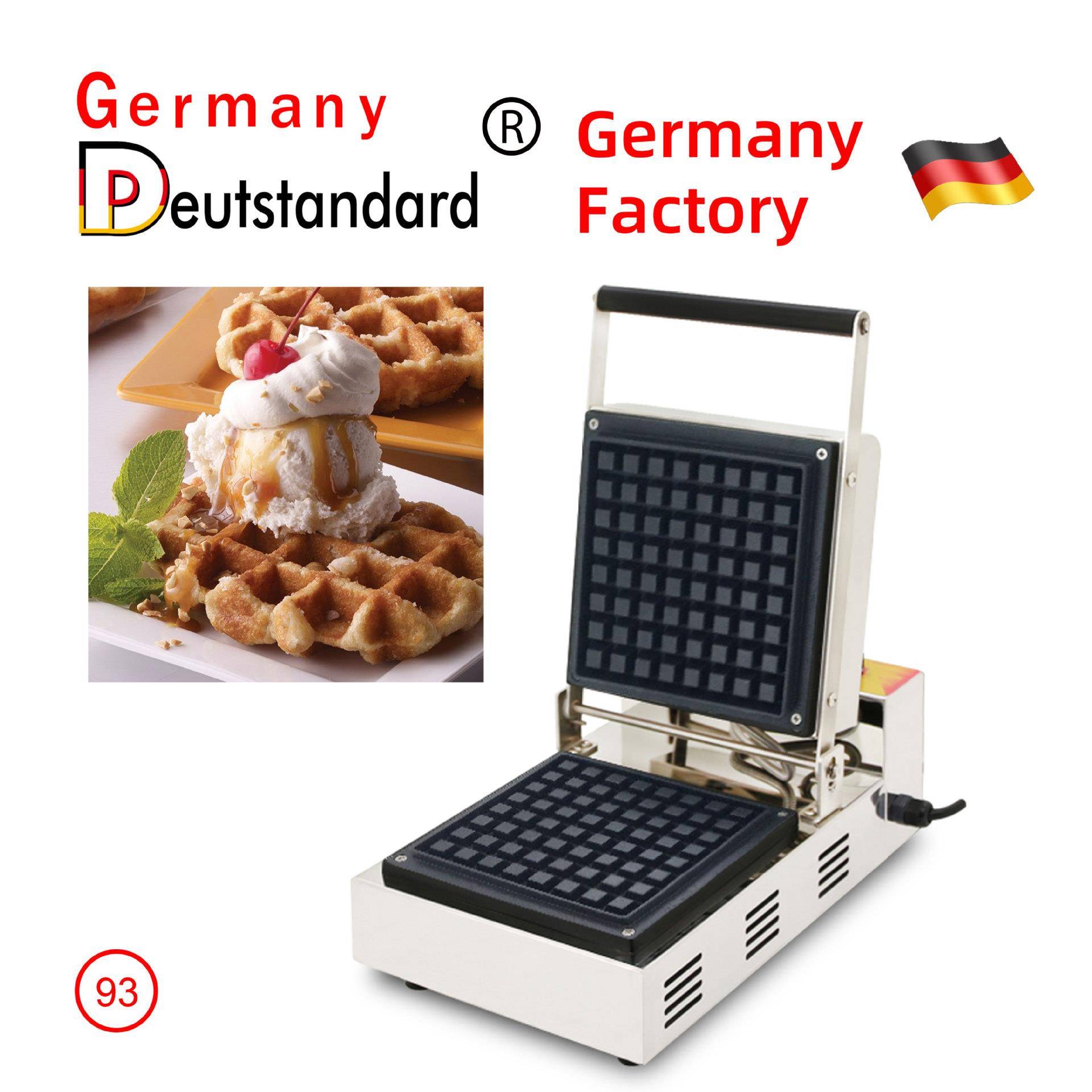 商用华夫饼机电饼铛牛角华夫饼设备大片格子松饼机器华夫烤饼烘炉