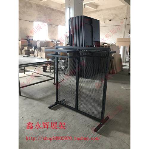 服装展示架双面中岛架运动衣服展架 龙门架衣服中岛架 网格衣中架
