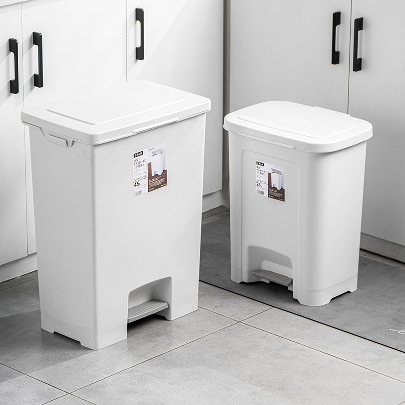 日本进口asvel 脚踏垃圾桶卫生间厕所厨房带盖卧室轻奢脚踩大容量