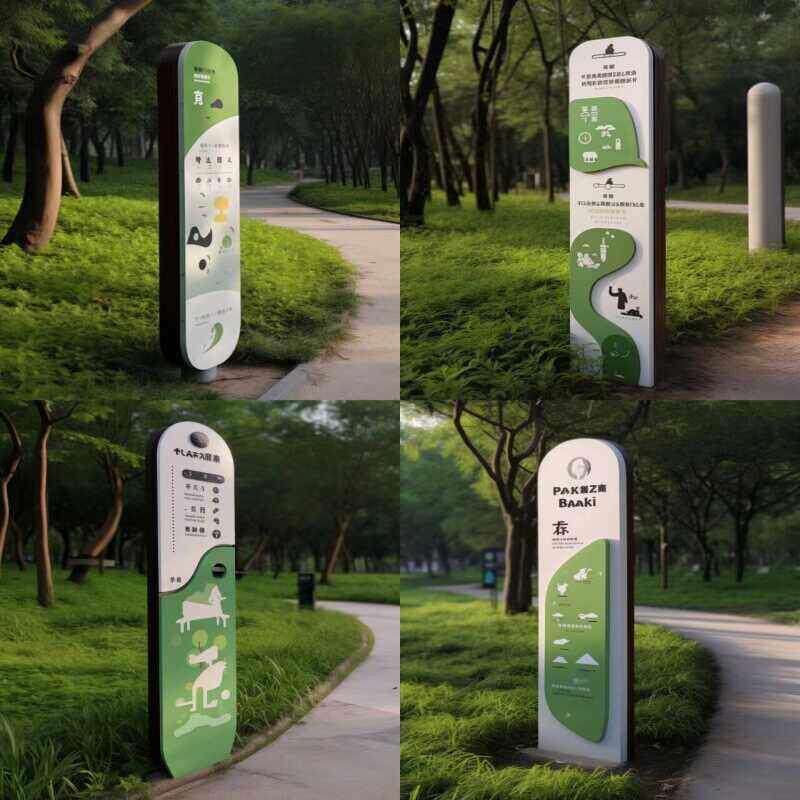 精神堡垒指向牌定制商场户外立式雕塑社区停车场不锈钢导视指示牌