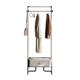 意式 挂衣架 极简岩板衣帽架轻奢风高级卧室家用落地收纳不锈钢立式