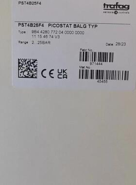 议价9B4.4280 PST4B25F4 压力传感器 2...25bar Trafag维修