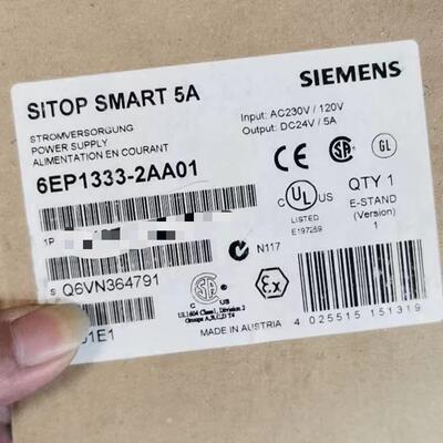 议价6EP1333-2AA01 工业电源 SITOP SMART 5A DC24V 稳压电源维修