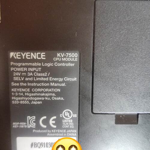 议价KV-7500 PLC CPU模块 可编程逻辑控制器工控模块维修