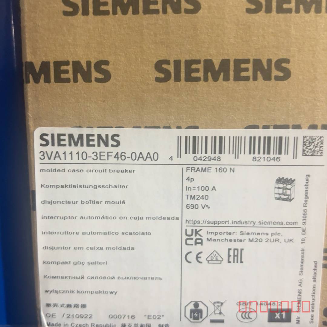 议价西门子断路器3VA1110-3EF46-0AA0维修