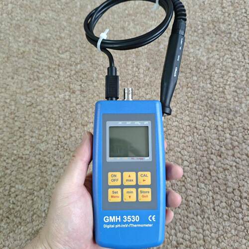 议价GMH 3530 数字pHmV温度计 酸碱度温度检测实验仪器维修