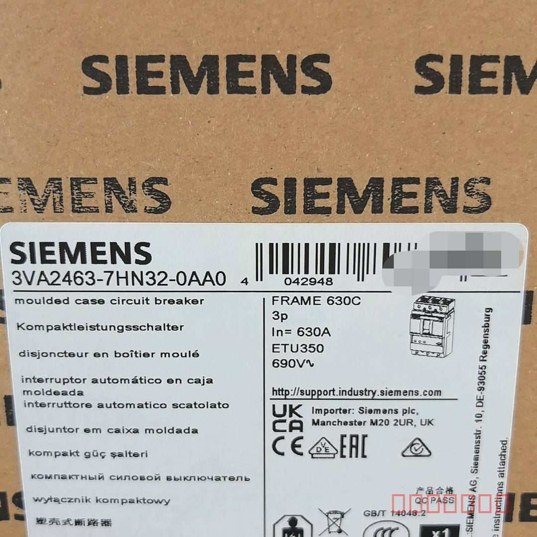 议价3VA2463-7HN32-0AA0西门子塑壳式断路器全维修