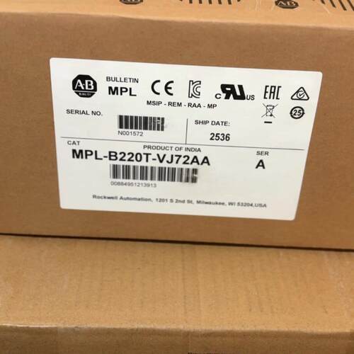 议价MPL-B220T-VJ72AA Allen‑Bradley 工控自动化配件维修