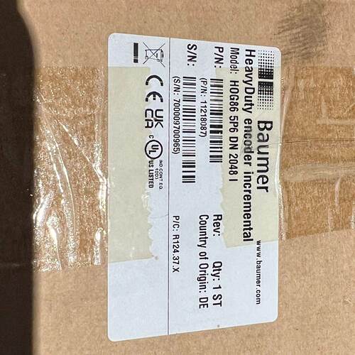 议价HOG86 5P6 DEN 2 发电机编码器 Baumer保盟工控配件维修