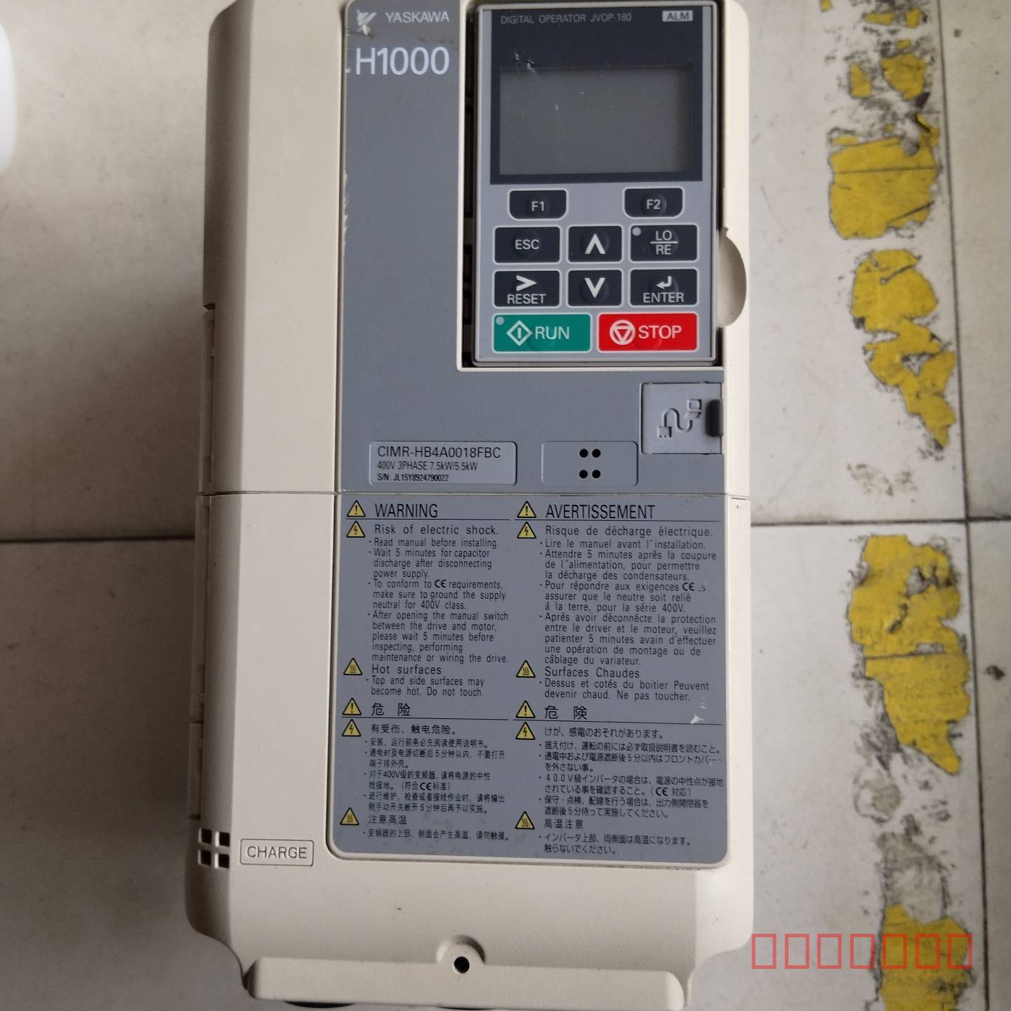 议价安川H1000变频器，型号CIMR-HB4A0018FB维修