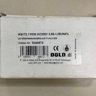 议价IK9173.11/030 DOLD安全继电器 AC230V 工控配件维修