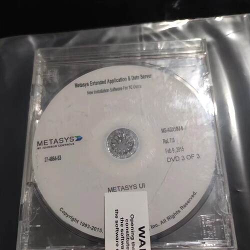 议价MS-ADX10U-0 江森ADS软件 DVD安装光盘 meta程序维修