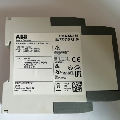 议价CM-MSS.13S 1SVR730700R2100 ABB马达温度保护器维修