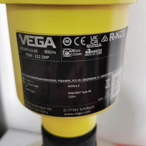 议价PS6X-222 2MP VEGA雷达 80GHz工业液位测量器件维修