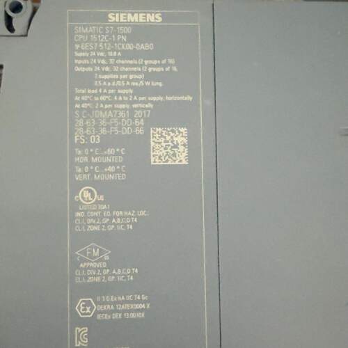 议价6ES7 512-1CK00-0AB0 PLC模块 S7-1500 CPU控制模块维修