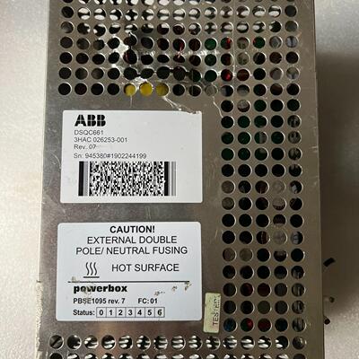 议价3HAC026253-001 DSQC661 ABB机器人工业电源维修