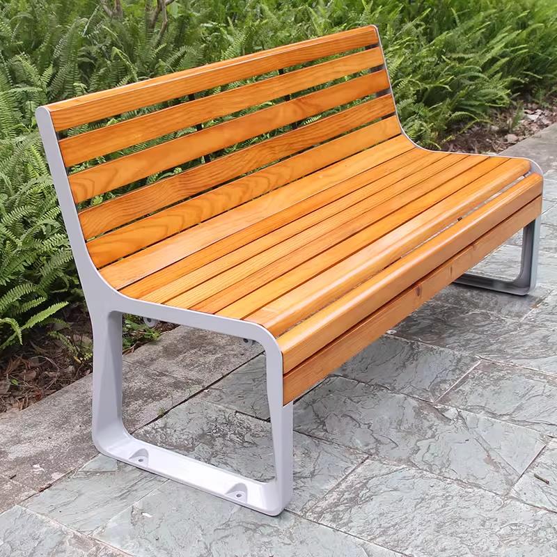 铝合金公园椅户外休闲椅室外铁艺长椅庭院靠背椅广场长凳长条座椅