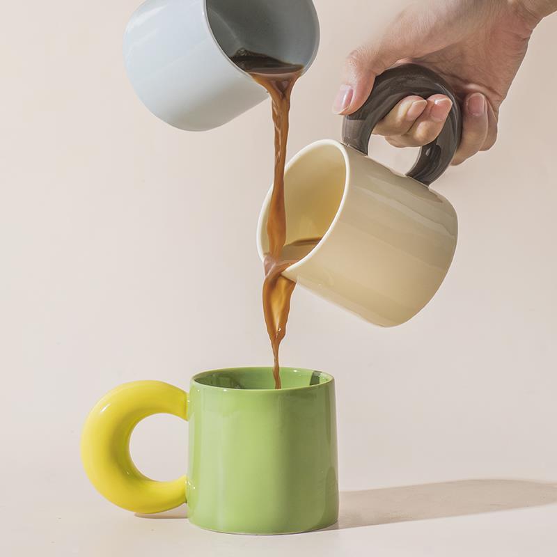 奶fufu马克杯情侣杯子高级感精致女仙女杯挂耳咖啡杯小巧陶瓷水杯
