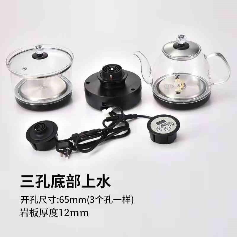2024新款台玻璃电热水壶自动上水养生壶分体式玻璃煮茶壶