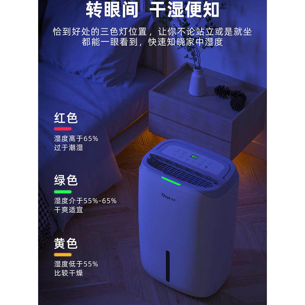 德业（Deye）除湿机/抽湿机智能生态卧室除湿量20升/天DYD-W20A3