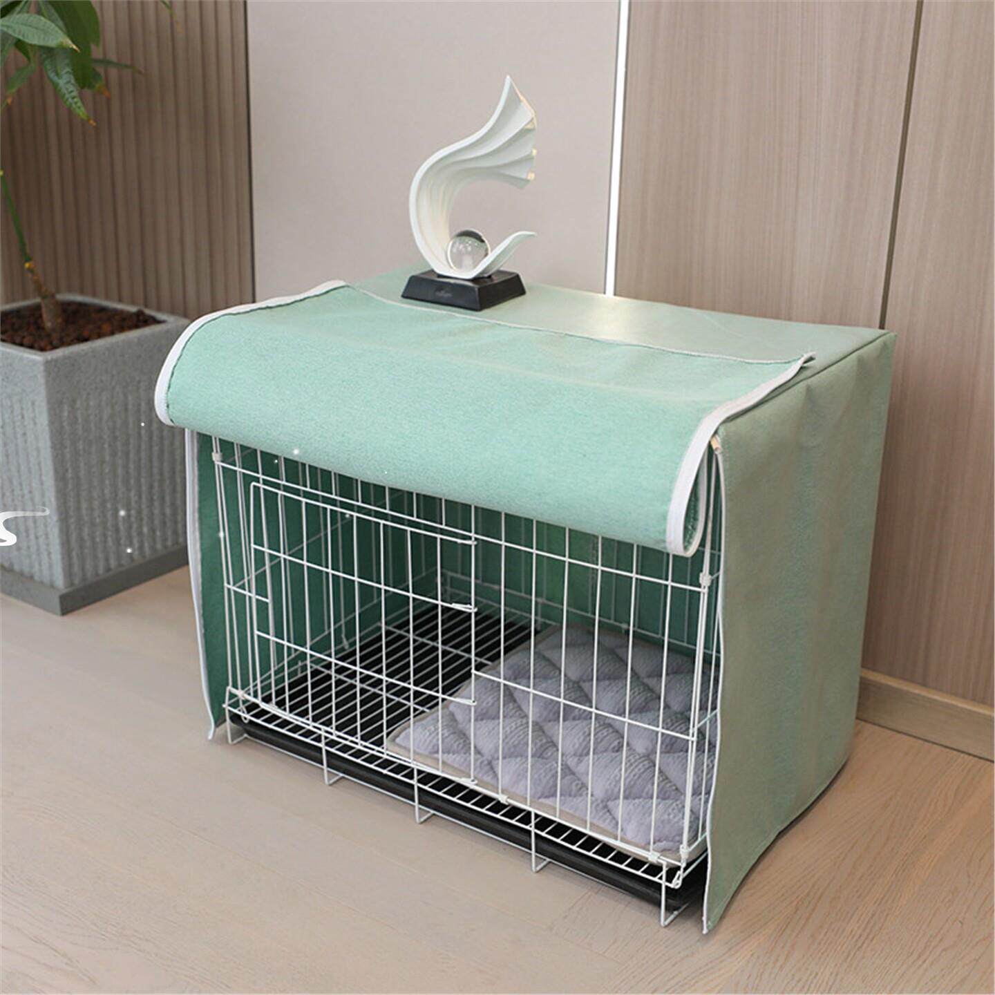 猫狗笼子防风防直晒防水棉麻鸟笼宠物笼子防寒美观防尘兔笼罩定制