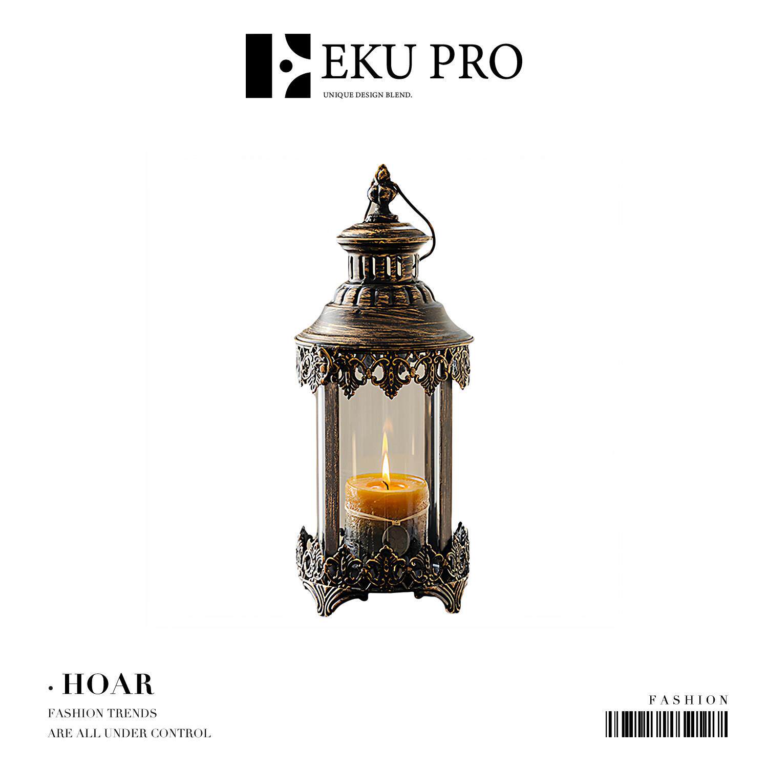 EKU PRO·霜香·户外防风露营复古风烛台欧式浪漫摆件铁艺 | Hoar