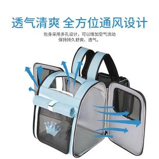 wakytu英国猫包秋冬保暖出行包外出便携宠物背包猫笼狗狗包猫咪包