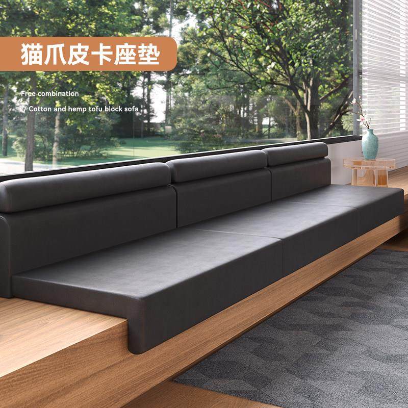 防水猫抓皮卡座软包坐垫轻奢高级饭厅玄关座垫换鞋凳海绵皮垫定制,居家布艺,椅垫,淘宝优惠券,粉丝福利购,淘宝优惠卷