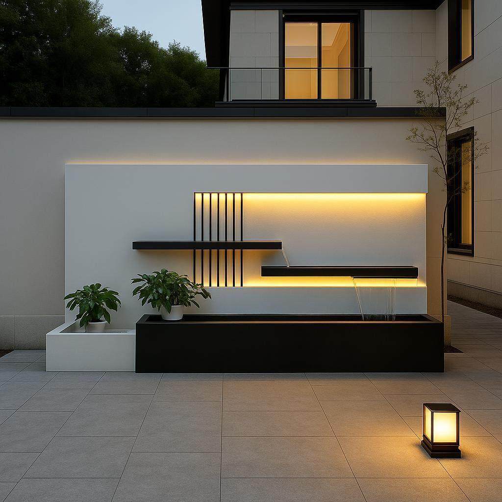 定制不锈钢流水景墙现代简约水幕墙户外庭院别墅花园景观鱼池造景,金属材料及制品,不锈钢制品,淘宝优惠券,粉丝福利购,淘宝优惠卷