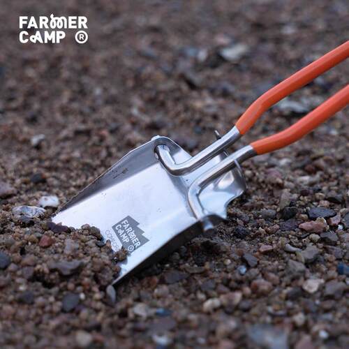 Farmer Camp折叠小铲子 小物钓迷你便携赶海溪流铁锹钓鱼小铲子