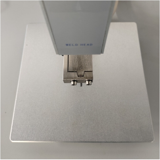 钨钼合金哈巴热压焊接漆包线长寿命光伏电池板转电阻凹槽焊接机构