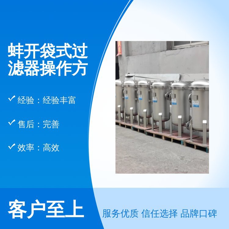 蚌开袋式过滤器 专业团队打造 操作简便 质量上乘 快递物流直达