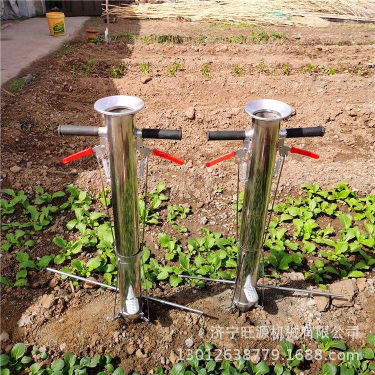 不锈钢加厚栽苗器辣椒茄子移栽器农用三开叉简易种菜苗机
