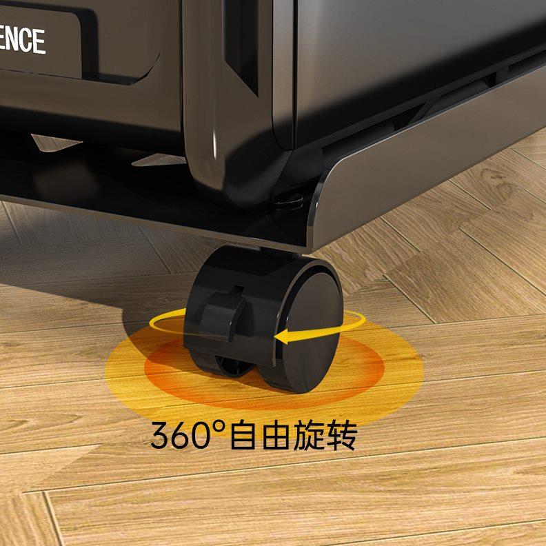 壹巢电脑主机托架桌下可移动台式机箱底座托盘带滑轮增高置物架子