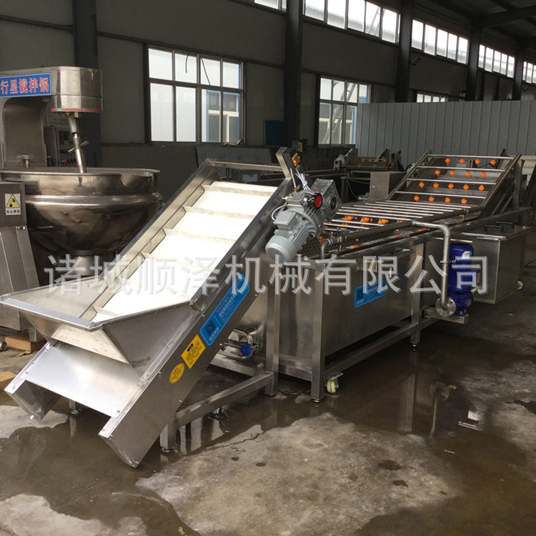 顺泽供应油菜清洗机 木耳清洗机 不锈钢气泡式蔬菜清洗机