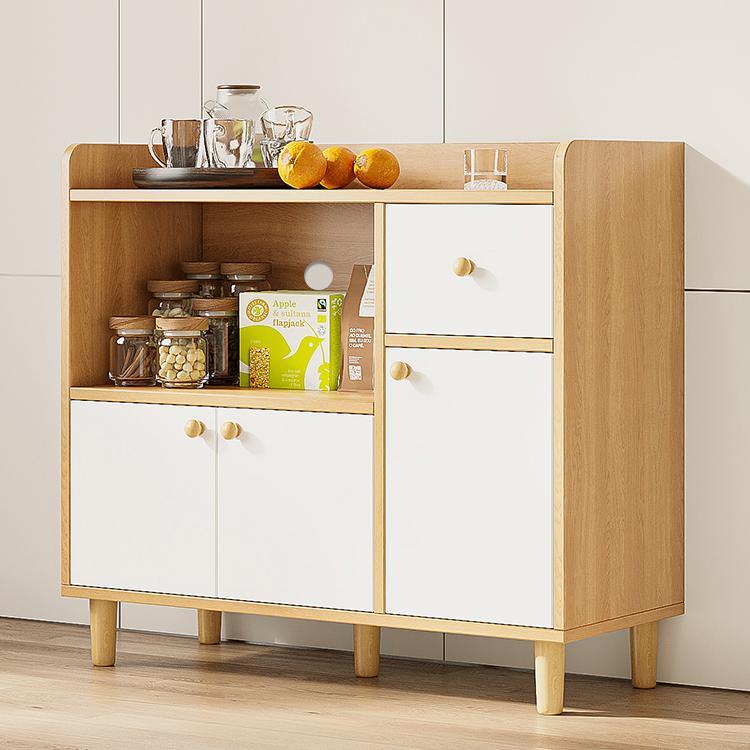 实木餐边柜茶水柜置物柜家用边柜客厅立柜收纳层架小柜子收纳柜矮