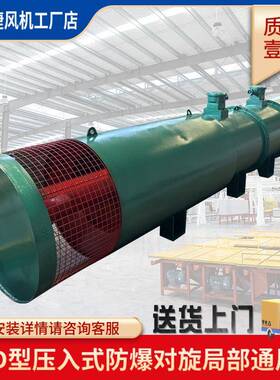 低噪音防爆局部通风机FBDNo8.0/2x45W隔爆型双电机局扇风机