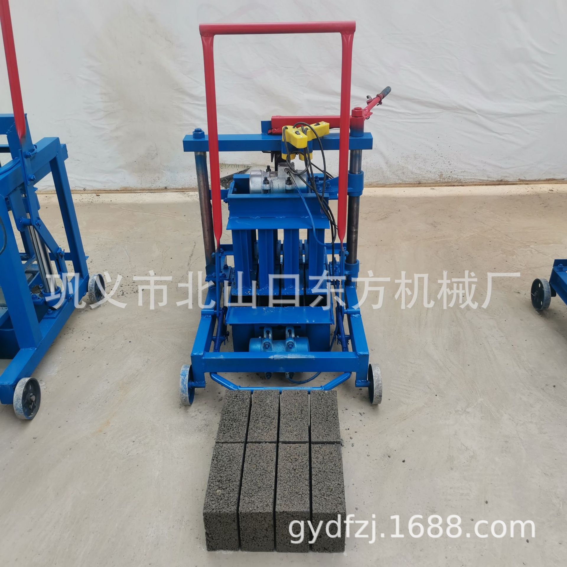 2-45小型移动水泥制砖机打240*90*60mm实心砖机 砖头机模具可更换