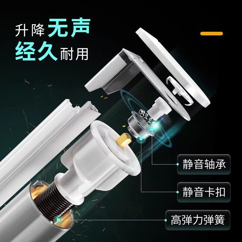 自动卷帘升降伸缩卷拉帘卫生间厨房全遮光窗帘隔断防晒电动遮阳帘